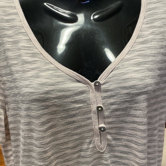 Denver Hayes stripped t shirt top pastel pink Sz M - Picture 8 of 11